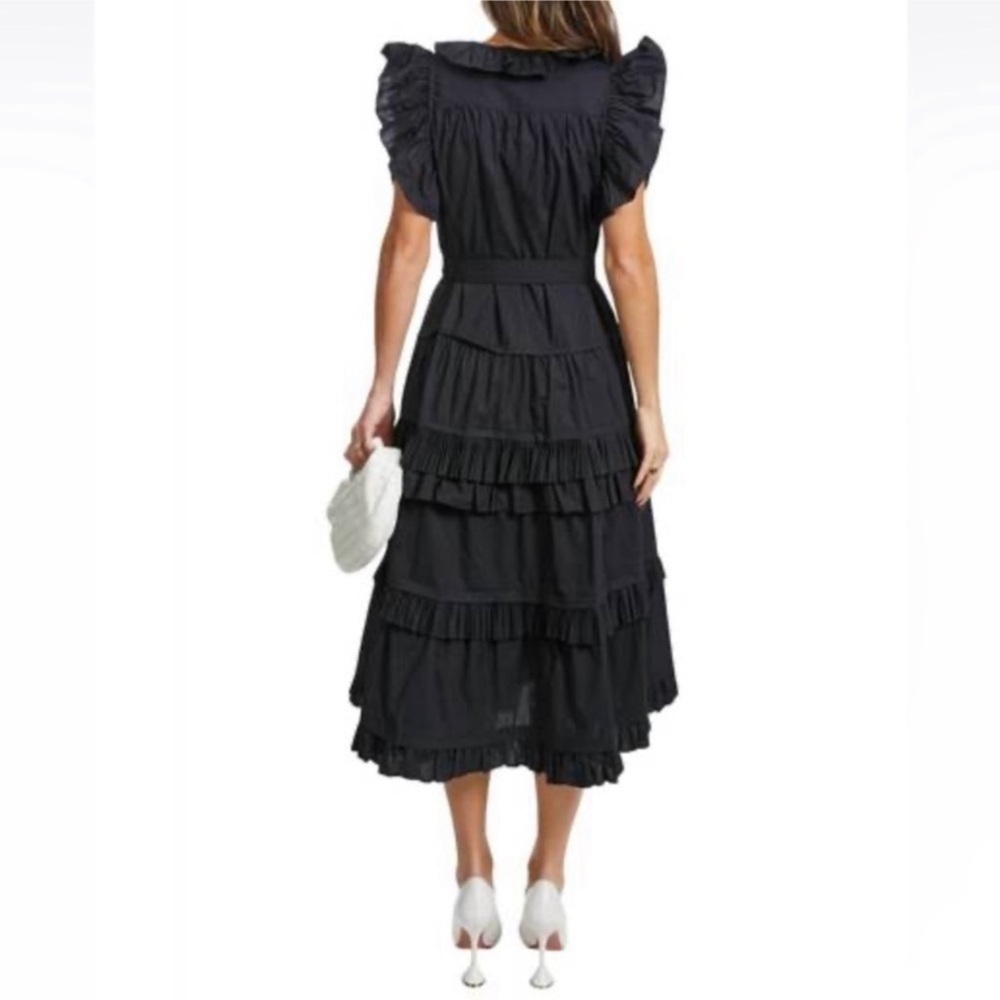 ULLA JOHNSON elsie dress in black Sz 4 - Picture 4 of 5